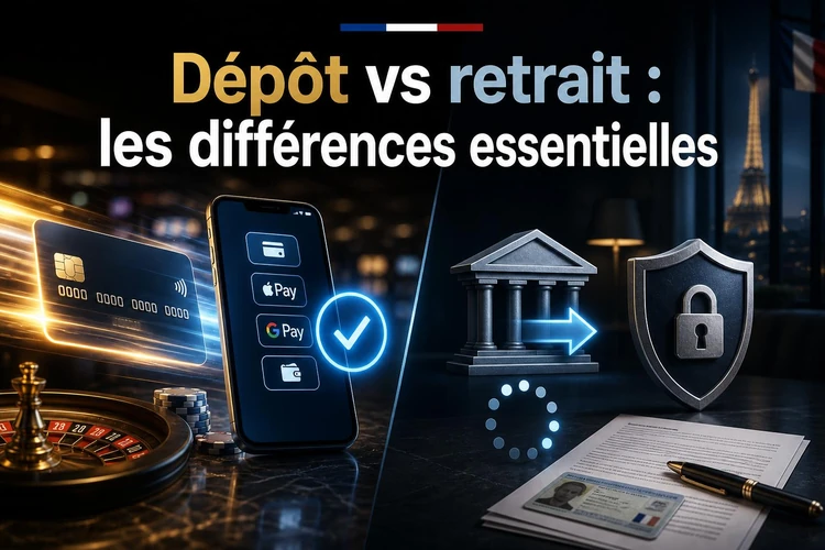 Dépôt vs retrait : les différences essentielles